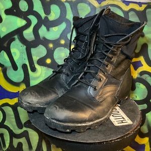 Vintage Jungle Boots Army Surplus sz 11 W black